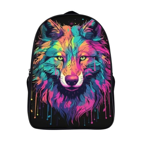 Mochila infantil de lobo linda para regalo de cumpleaños preescolar y guardería