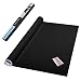 Shengtang Extra Large Removable Chalkboard Contact Paper Roll with 5 Color Chalks, Self-Adhesive Blackboard Sticker for Home School Office Wall Decals Paper Sticker (78.7" x 17.7", Black)
