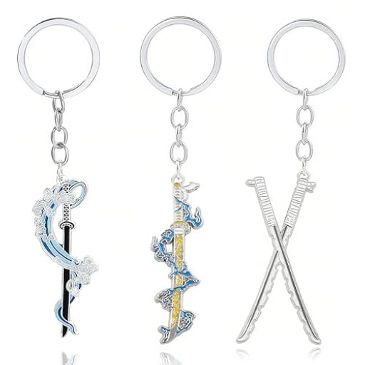 ARHZ 3 Piezas Llavero Demonio Slayer Cazador de Demonios, Cadena de Metal Personalizada, Regalo de Llavero para Niños(A) | Ya disponible en tu tienda friki favorita! En mundofriki.es!