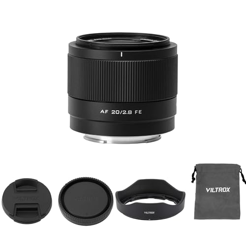 VILTROX 20mm F2.8 FE �J���������Y AF �L�p�����Y �t���t���[�� ����a f/2.8 Sony E�}�E���g�J���� a7CR a7C a7CII a6700 ZV-E100 a6400 a6600 a7III a7IV�p