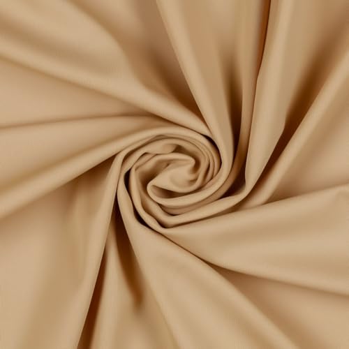 Mondo Tessuti - Tessuto in Lycra Opaca Elasticizzato per la Realizzazione di Vestiti - Morbido al Tatto - Altissima Qualità - Quantità 1 = 1 Metro Lineare Altezza Fissa 150cm (Carne)
