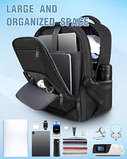 CPAP Backpack, CPAP Travel Bag with 15.6 Inch Laptop Compartment, Large and Organized Space Travel Backpack Compatible with Resmed Airsense 11/10/9 Machine, Carrying Bag Resmed Airsense Accessories
