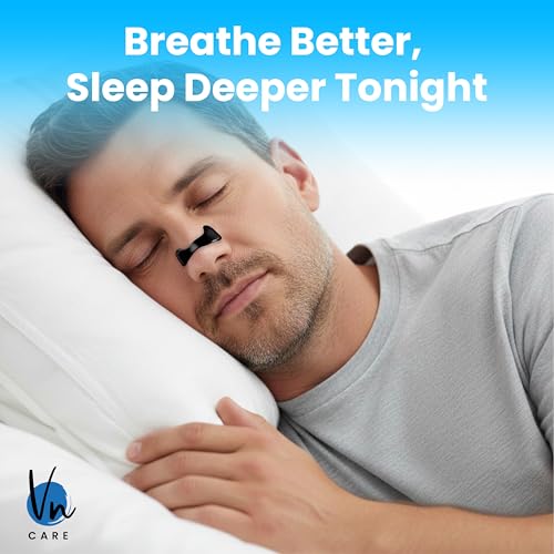 Image of Vn care Magnetic Universal Nasal Strips | Breathing Nasal Strip | Anti Snoring Nose Clip | Skin Safe Sleep Nasal Strips | Nasal Dilators For Breathing | Snore Stopper | Snoring Stopper For Men | Breathing Nasal Strip Starter Kit