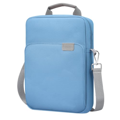 Image of TiMOVO 9-11 inch Tablet Sleeve Bag Carrying Case with Strap, Dusty Blue | Fits iPad A16 11 inch, Pad Air 11 /5th & 4th 10.9 inch, 10th Gen /10.2 inch, Galaxy Tab A11 Plus, Multi-Pocket, Handle, Padded Protection