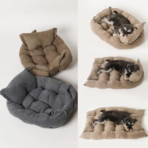Haustierbett Mit Verstellbarem Weich Und Schön rutschfest Hundekorb Sofa Verstellbarer Nestbetten Große Größe – Bild 5