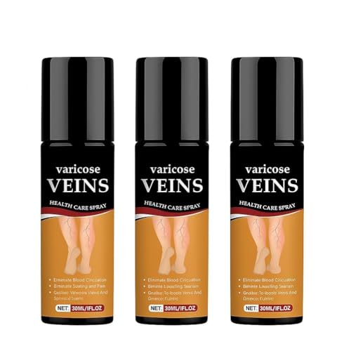Image of Varicose Veins Spray - Natural Herbal Formula for Fast Relief | Reduces Swelling, Relieves Pain & Promotes Blood Circulation | Easy-to-Use Spray for Legs, Ankles & Feet - (3)