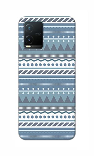 Image of Printed Hard Back Cover Case for Vivo T1x Back Cover (Seamless Geometric Tribal Pattern) -1803