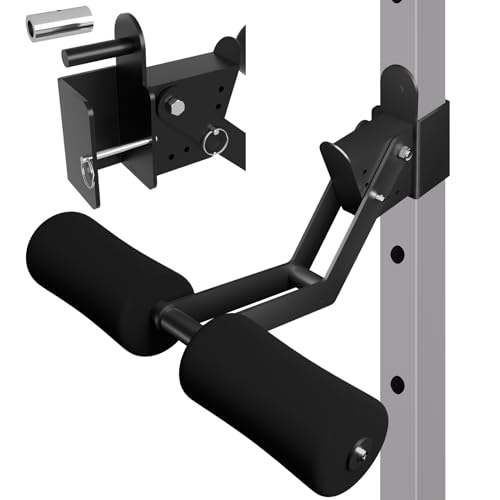 VivaZen Nordic Hamstring Curl Pro Attachment - Adjustable Power Rack Leg Lock with High-Density Recovery Foam Padding, Compatible with 5/8