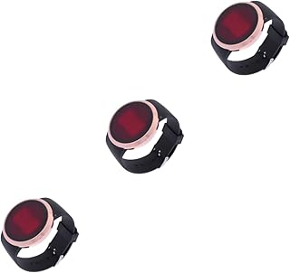 3Pcs Relógio Digital Masculino Relógios Masculinos Relógios De Pulso Masculinos Relógios Femininos Para Mulheres Relógios Quadrados Para Homens Relógios Pretos Masculinos Relógios