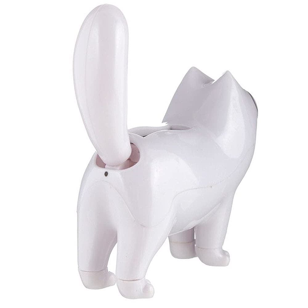 Puckator Simon’s Cat – Decoración Solar Coleccionable, Figura Blanca Que Se Mueve Con La Luz, Oficial Y Original