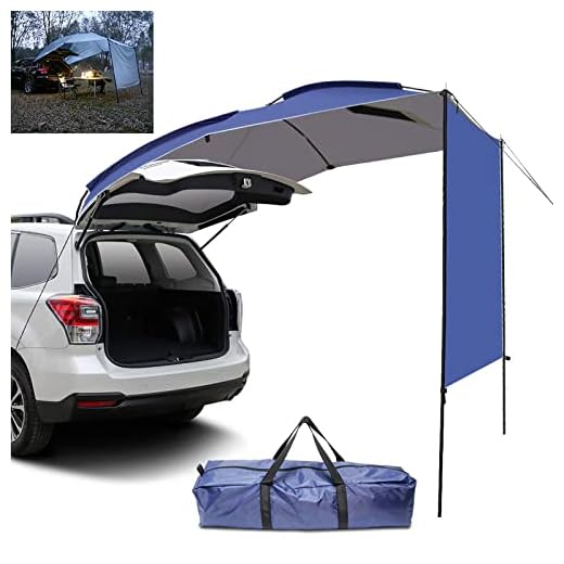 ROSG Tienda de campaña para Techo de Coche, toldo para Techo de Coche, Impermeable, Resistente a desgarros, Tienda de campaña para Coche, toldo Lateral Robusto para Coche, Anti-UV94x74x78in