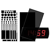 Light Dimming Stickers,red Light Stickers, Dimming 50% of LED Lights(2 Pre-Cut + 2 Uncut)