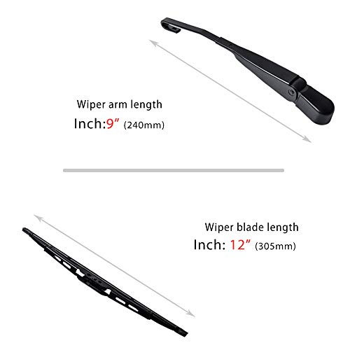 Replacement For Honda Crv Cr-V 2012-2016 Rear Windshield Back Wiper Arm Blade Set #TOP1