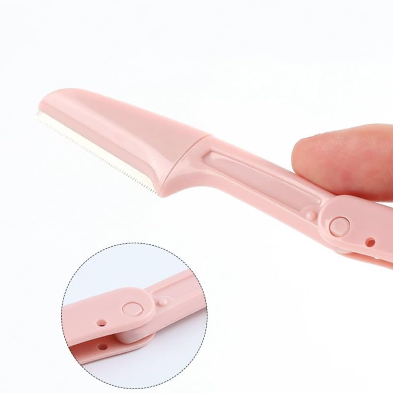 Miniatura 6 de Maquinilla de afeitar plegable (3 x 1 unidad), maquinilla de afeitar exfoliante multifuncional, rasuradora para la cara de las mujeres, maquinilla