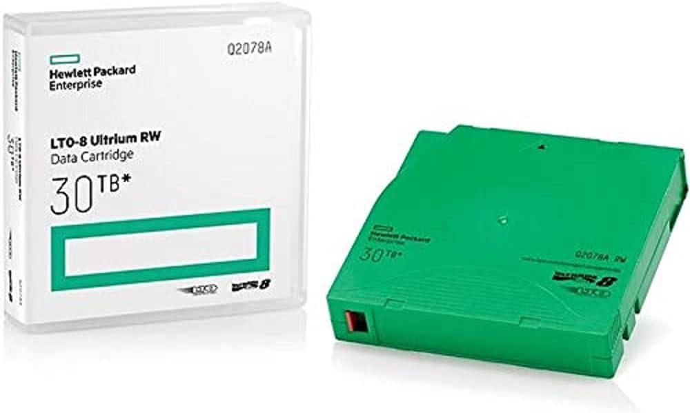 Hewlett Packard Enterprise Data Cart/LTO-8 New Retail Ultrium 30TB RW 20 x, Q2078AH (Retail Ultrium 30TB RW 20 x LTO Ultrium 8)