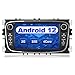 Produktbild AWESAFE Android Autoradio für Ford Focus Mondeo S-Max C-Max Galaxy, Android 12 Radio mit Navi Carplay Android Auto unterstützt Lenkrad Bedienung Bluetooth Mirrorlink FM RDS - Schwarz