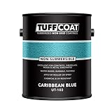 Tuff Coat UT-103 Caribbean Blue - Non-Submersible, Water-Based, Rubberized Non-Skid Coating - 1...