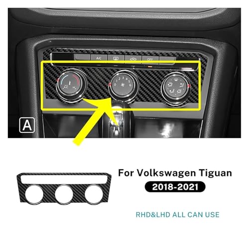 Commande climatisation Tiguan rayée - Masquez les défauts en carbone - 2