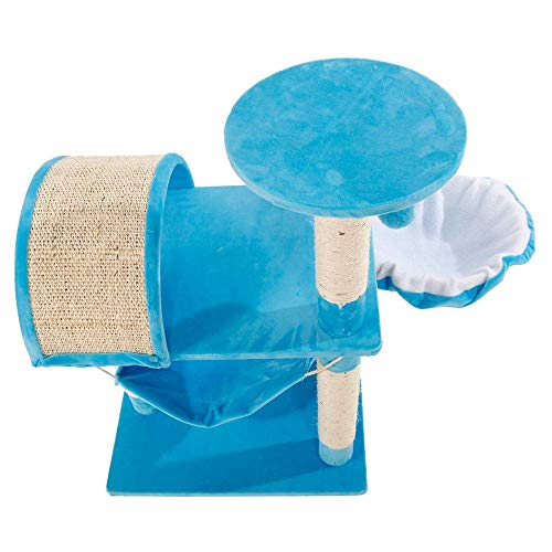 NBDPF Sisal Cat Climb Trees Cat Toys,Cat Tower,M46 32 Stable Holder Cat Tower Lamb Pink,Sisal Rope Winding, Thickened Support, Avoid Any Shake,Blue NBDPF Sisal Cat Climb Trees Cat Toys,Cat Tower,M46 32" Stable Holder Cat Tower Lamb Pink,Sisal Rope Winding, Thickened Support, Avoid Any Shake,Blue