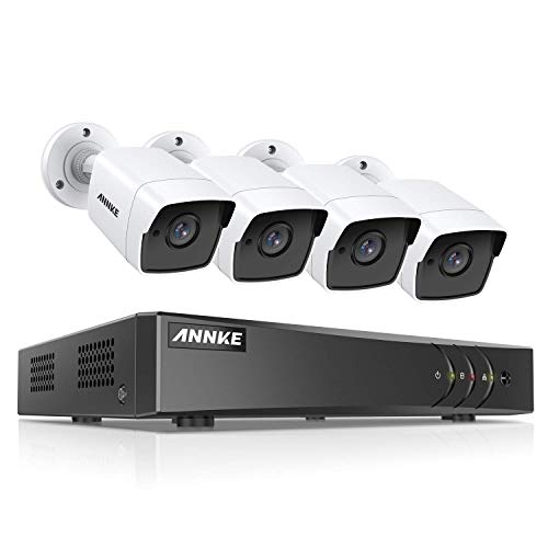 1080P 4CH PoE Überwachungskamera System Set mit 4 x 2.0MP 1080P IP Kameras ohne Festplatte Überwachungssystem für Innen Außen Videoüberwachung