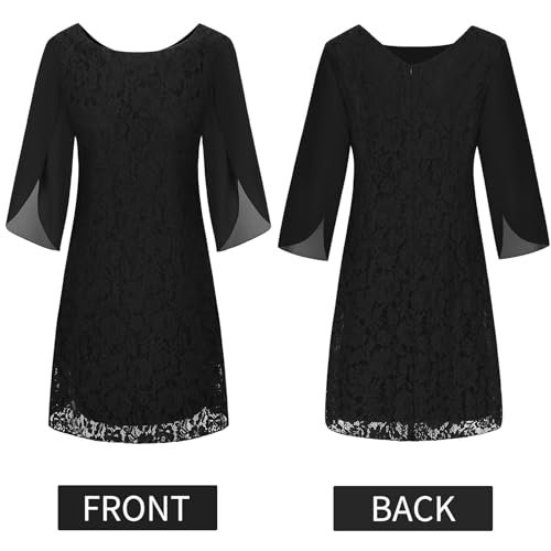 Image of COOAN Wedding Guest Cocktail & Formal Dresses for Women - Lace Sequin Dress