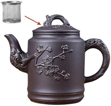 Maya Star Chinese Handmade Yixing Purple Clay Teapots, Large Capacity Kongfu Teapot For Household A06