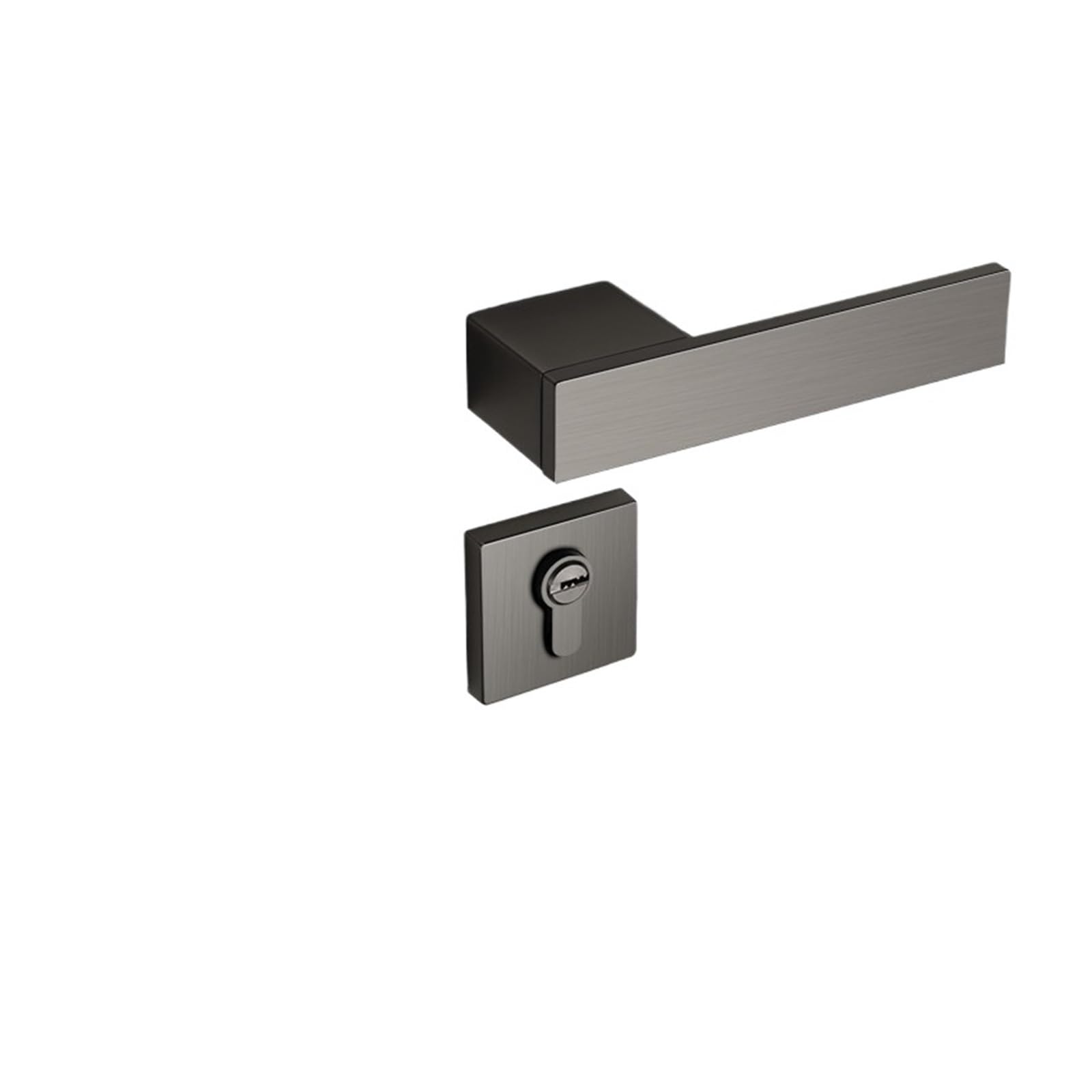 Serrure de porte en bois magnétique et silencieuse design minimaliste C Gray 35-50mm
