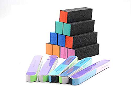 CRIVERS 10 Pack 3 Way Nail Blocks Nail File Buffer Sanding Buffer + 5 Pack 7 Way Nail File Buffing Polishing shining for Nail &Toe Art Care-Home/Professional Cosmetic Manicure/Pedicure Kit CRIVERS 10 Pack 3 Way Nail Blocks Nail File Buffer Sanding Buffer + 5 Pack 7 Way Nail File Buffing Polishing shining for Nail &Toe Art Care-Home/Professional Cosmetic Manicure/Pedicure Kit