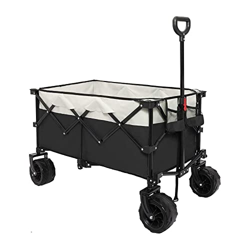 SCZWP8 Outdoor Portable Camping Camper Adjustable Handle Foldable Festival Wagon Flat Fold Folding Car Transport And Carry Trolley Trailer Pull