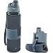 Nomader BPA Free Collapsible Sports Water Bottle - Foldable with Reusable Leak Proof Twist Cap for Gym Travel Hiking Camping and Outdoors - 22 oz (Gray)