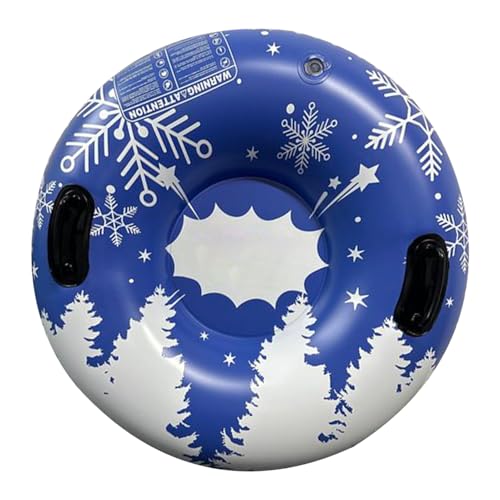 Aufblasbarer Schlitten, Aufblasbare Schneereifen Mit Griffen, Cartoon Schneeröhre 35 Zoll Inflatable, Winterrodel Für Kinder Erwachsene, Kältebeständig, Für Outdoor Ski & Schlittenabenteuer