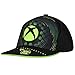 Concept One Microsoft Xbox Baseball Hat, Glow in The Dark Skater Adult Snapback Cap with Flat Brim, Green/Black, One Size