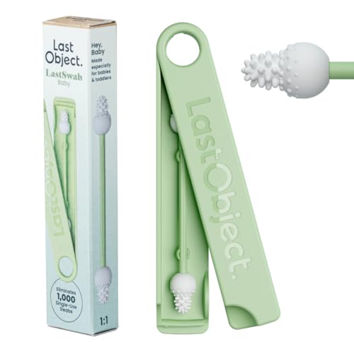 Hisopos reutilizables LastSwab®: alternativa sostenible a los hisopos desechables, fáciles de limpiar y con un práctico estuche de viaje - Verde