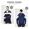 AOTORR Men's Hoodies Full Zip Up Hooded Sweatshirt Casual Long Sleeve Hoody with Pockets WY91 Blue XXL #2
