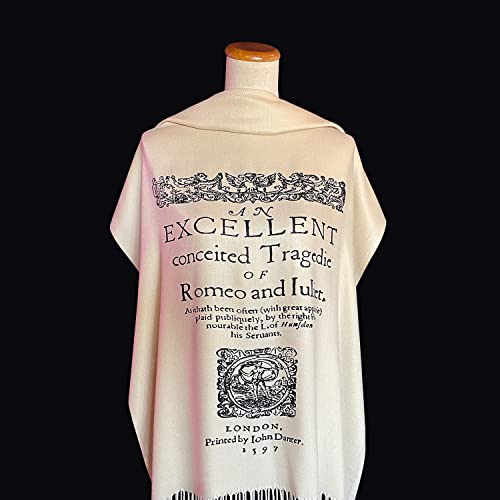 Romeo and Juliet Scarf ShawlWrap. William Shakespeare4