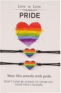 LGBT Rainbow Bracelets Adjustable Love is Love Bracelet Pride LGBT Pride Jewelry, Gay Pride Accessories, Bisexual Pride Bracelets Lesbian Pride Bracelets