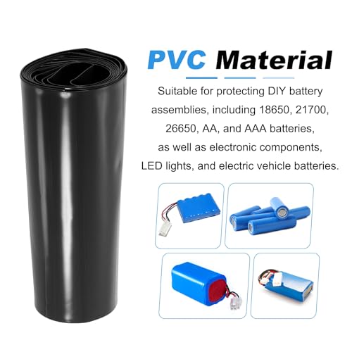 Tubo de PVC termorretractil para evitar cortocircuitos en packs de celdas 26650 5