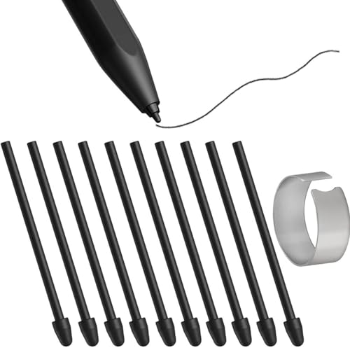 5 punte di ricambio per penna stilografica pennini resistenti supportano la sensibilità alla pressione e la scrittura inclinabile con strumento di rimozione dei