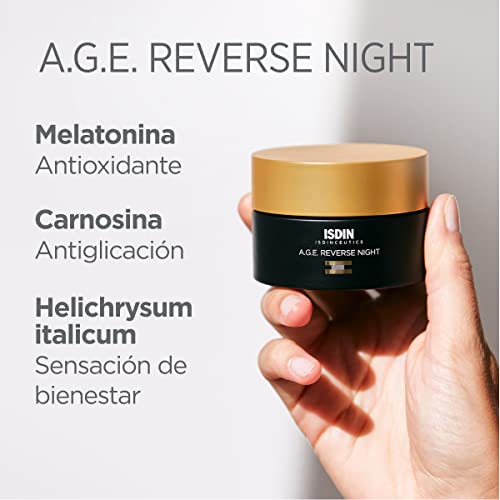 ISDIN Isdinceutics A.G.E Reverse Night Crema Antidedad Reparadora de Noche con Melatonina, Acción Reparadora Durante la Noche, 50 g - imagen 7