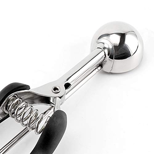 Cookie Scoop 1 Tbsp, Tj Pop Professional Stainless Steel Ice Cream Scoop 35 Mm, Good Soft Grips, Quick Trigger Release #TOP2