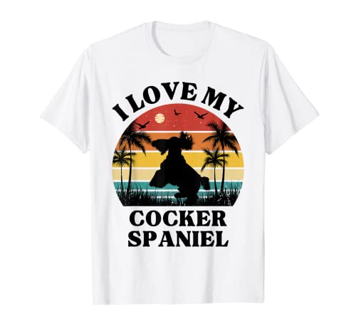 I Love my Cocker Spaniel - Amante dei cani - Carino Cocker Spaniel Maglietta