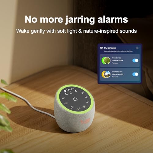 Hotmoon White Noise Machine, Cocoon Pro Sound Machine with 361 Sounds for Baby Adult, Night Light, Sleep Timer, Smart App Control, Sound Machine Therapy for Sleeping, Home Travel, Alarm Clocks, Gift - Image 6