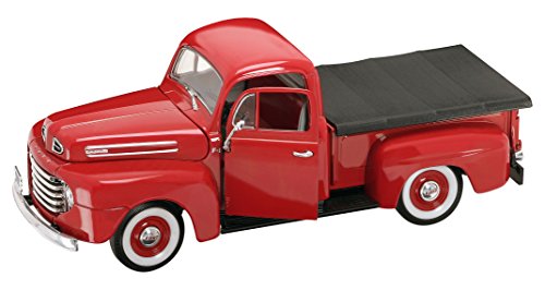 DUEEA Road Signature 1948 Ford F-1 Pick Up Vehicle (1:18 Scale), Red