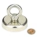 BIGTEDDY - N52 Heavy Duty River Lake Salvage Fishing Recovery Magnet Strong Round M8 Rare Earth Neodymium Countersunk Magnetic Hooks Ceiling 130kg / 286 lbs. Pull Force