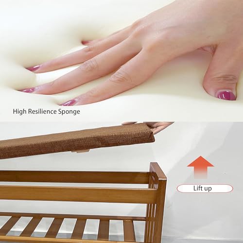 Banc de rangement pour chaussures d'entrée idéal pour optimiser les petits espaces