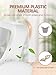 HOUSE DAY Space Saving Hanger Hooks 60 Pack, White Clothes Hanger Connector Hooks, Heavy Duty Hangers Hook Space Saver, Sturdy Hanger Connector Hook, Premium Cascading Hangers for Closet