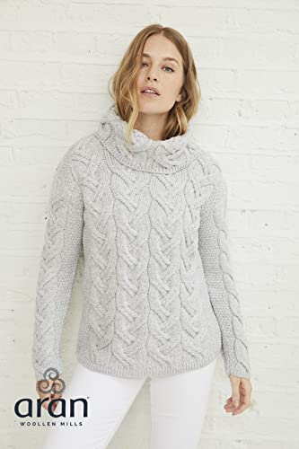 Image of Soft Merino Chunky Cable Cowl Aran Sweater by Aran Woollen Mills