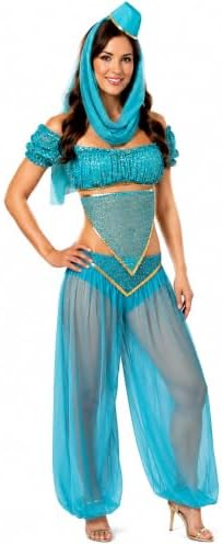 Princess Jasmine Costume Women Bollywood Outfits Arabian Belly Dancer 6-18