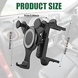 Car Mobile Phone Holder Round Air Vent Holder for Mercedes Benz Audi BMW Mini Cooper Ford Jeep Suzuki Mustang Wrangler Swift Universal Round Vents Mount for iPhone Galaxy ABS Silicone Car Accessories - Image 2