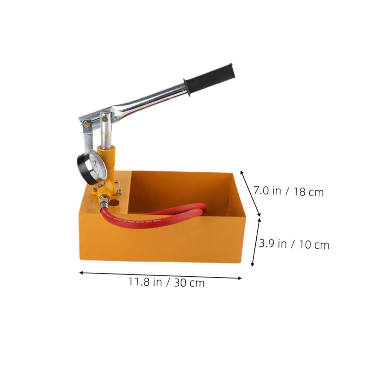 Homoyoyo 1 Set Manual Hydraulic Pressure Test Pump Water Pressure Tester for Pipes Valves Compact Design Safe Operation Versatile Plumbing Applications